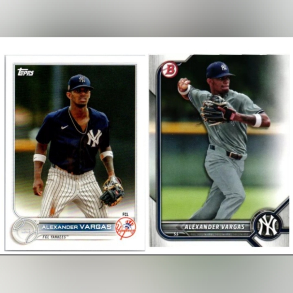 Alexander Vargas ⚾ MLB Baseball Trading Cards Lot 🔥 New York Yankees